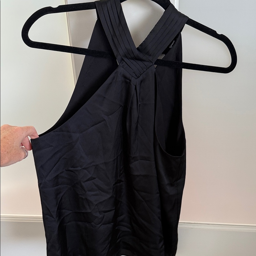 Express Black Halter Blouse
